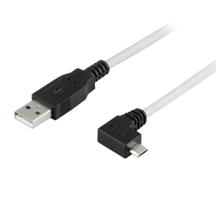 UTGATT - Deltaco USB-A Till Micro USB Kabel 2m - Grå/Svart