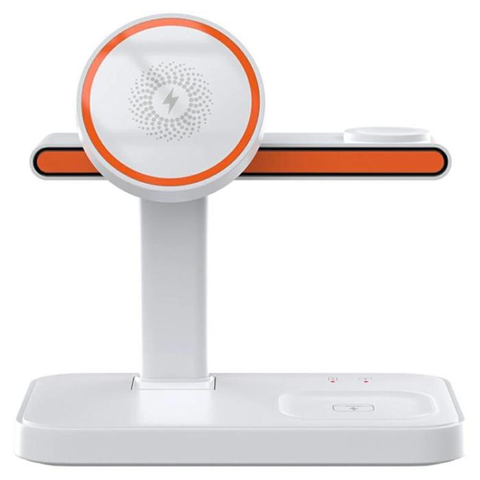 OEM - 3in1 Magnetisk Trådlös Laddare iPhone, Apple Watch, Airpods 15W
