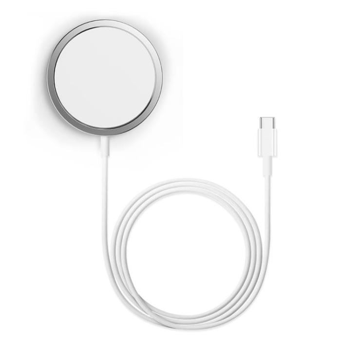 BWOO - BWOO Magnetisk Trådlös Laddare 15W WL-12 - Vit