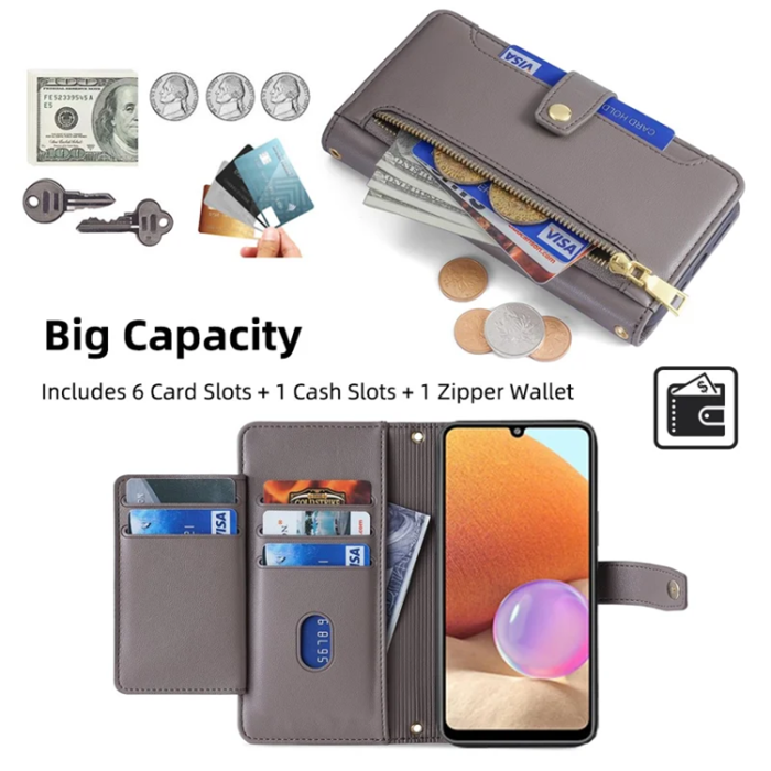 A-One Brand - Galaxy A32 4G Plånboksfodral med Handledsrem