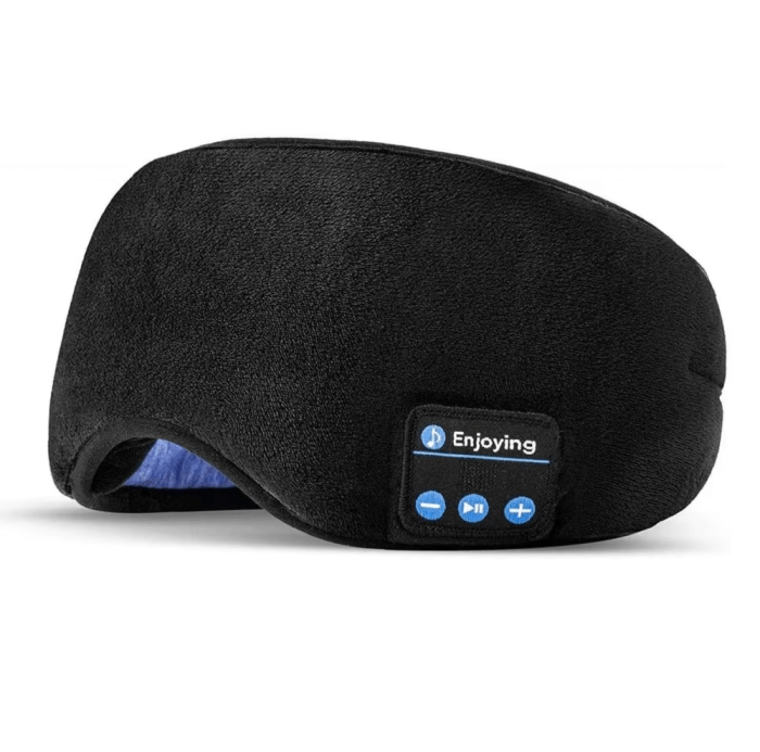 A-One Brand - Bluetooth Sovhörlurar - Sovmask - Svart