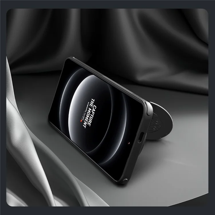 Nillkin - Nillkin Xiaomi 14 Ultra Mobilskal CamShield Prop Läder - Svart