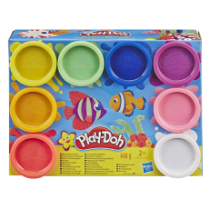 PLAY-DOH - PLAY-DOH Compound 8 Pack, Rainbow & Neon (Blandade)