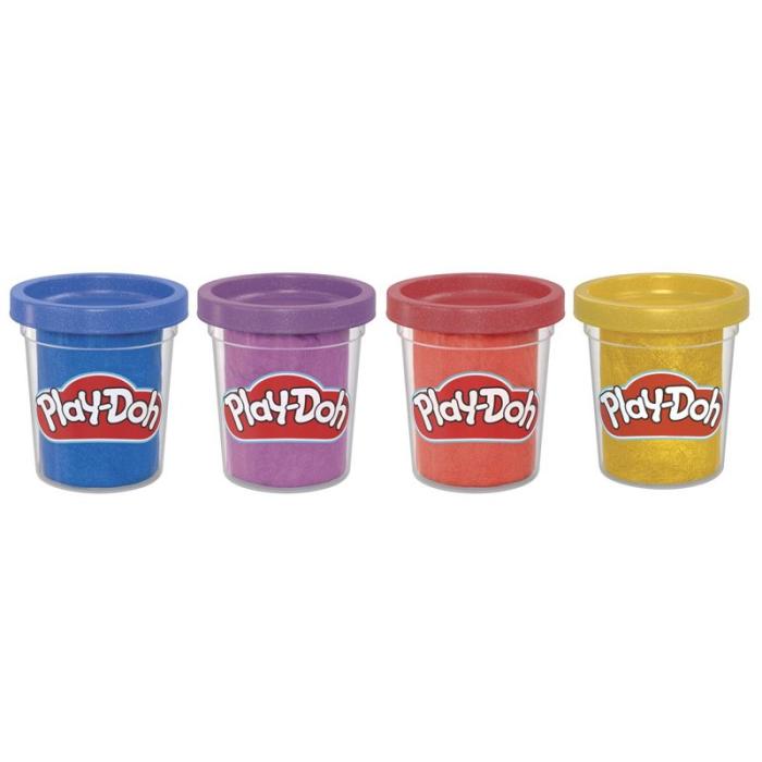 PLAY-DOH - PLAY-DOH Specialty Compound 4 Pack Metallic