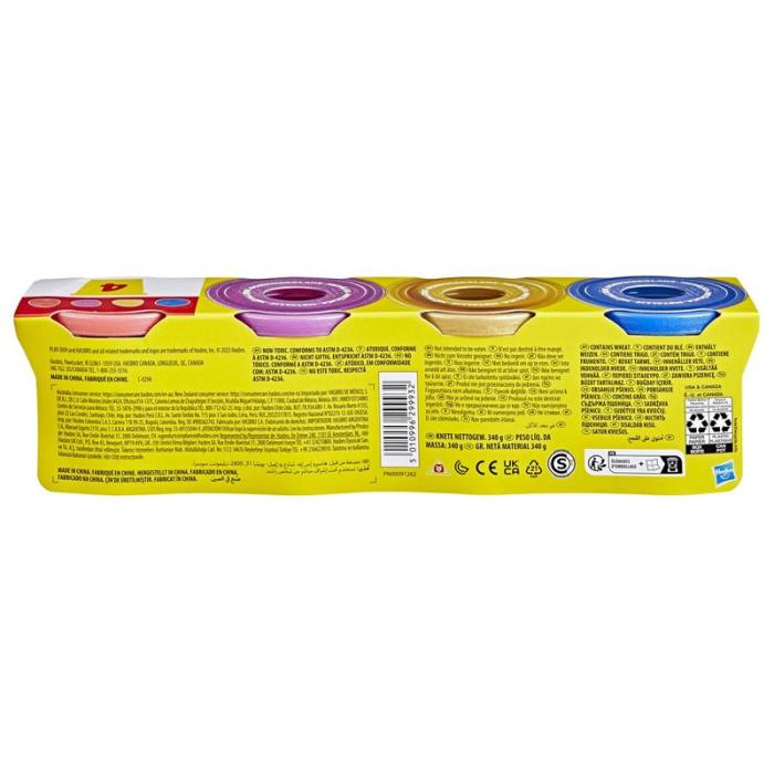 PLAY-DOH - PLAY-DOH Specialty Compound 4 Pack Metallic