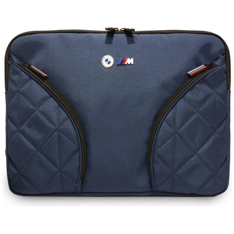 BMW Datorfodral 14"""" Nylon Pockets & Metal Logo - Navy | 2353 | AlltMobil