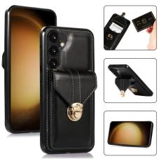 OEM - Mobilfodral f&ouml;r Samsung Galaxy S26 Plus Kickstand Kortfack - Svart