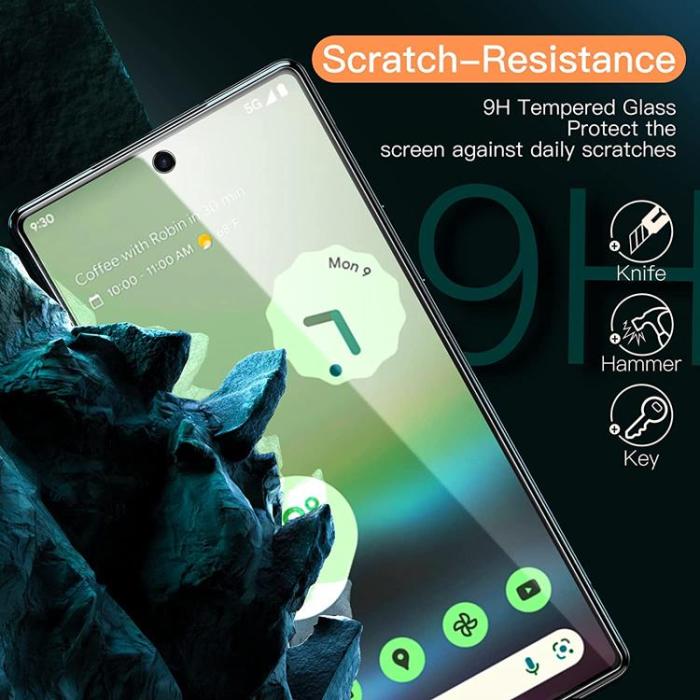A-One Brand - [1-PACK] Google Pixel 6a Härdat Glas Skärmskydd 2.5D Arc Edge 9H