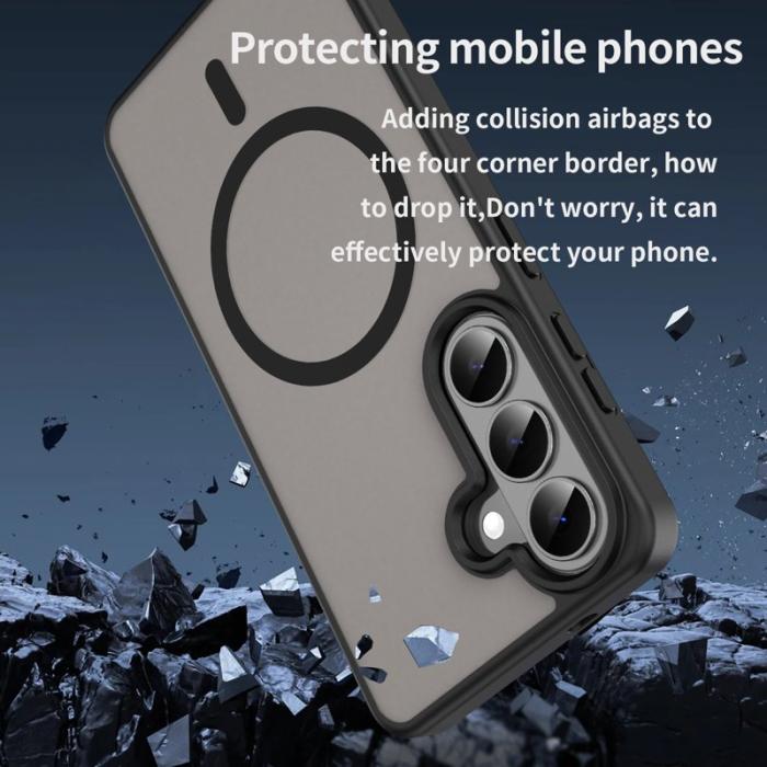 OEM - Mobilskal för Samsung Galaxy S26 Magnetiskt TPU + PC - Svart