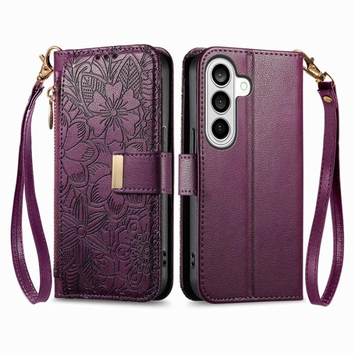 OEM - Mobilfodral för Samsung Galaxy S26 Plus Flera kortfack Konstläder - Lila