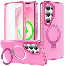 OEM - Mobilskal f&ouml;r Samsung Galaxy S26 Ultra Magnetiskt Kickstand TPU + PC - Rosa