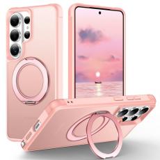 OEM - Mobilskal f&ouml;r Samsung Galaxy S26 Ultra Magnetiskt Kickstand TPU + PC - Rosa