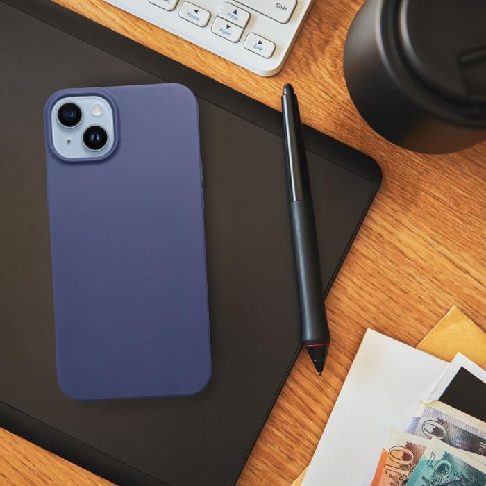 OEM - MATT skal för Samsung A14 5G / A14 4G blått
