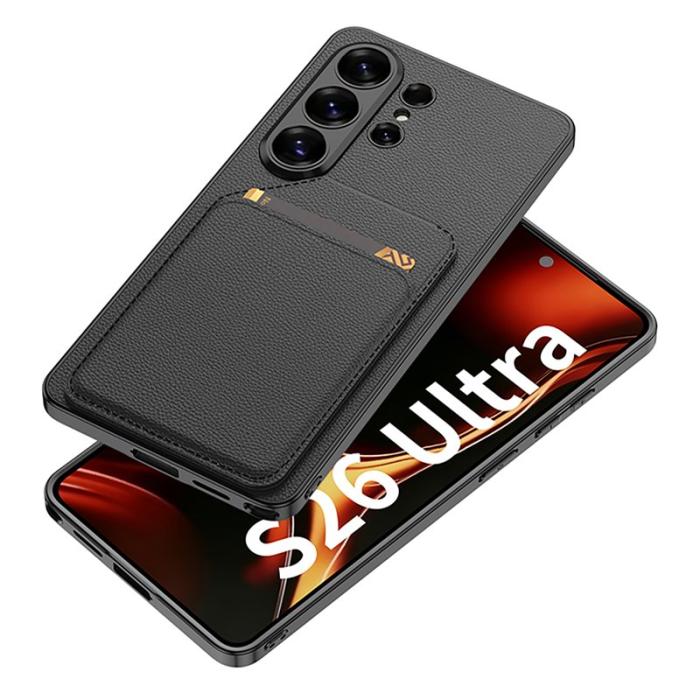 GKK - GKK Mobilfodral för Samsung Galaxy S26 Ultra Konstläder Kickstand - Titan Grå