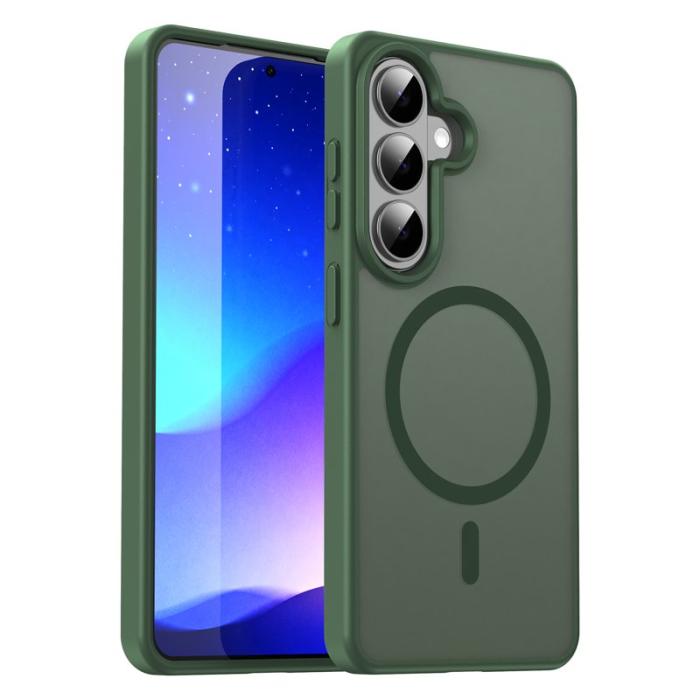 OEM - Mobilskal för Samsung Galaxy S26 Magnetiskt TPU + PC - Olivgrön
