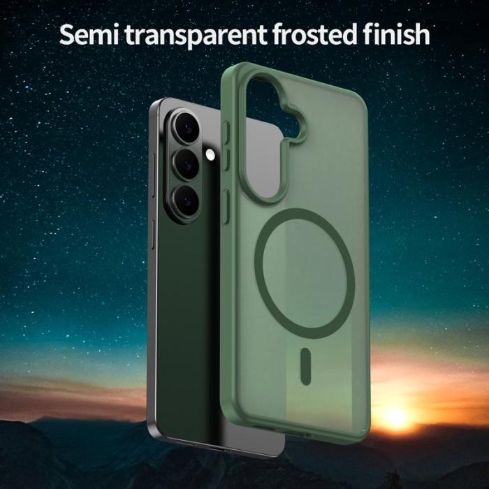 OEM - Mobilskal för Samsung Galaxy S26 Magnetiskt TPU + PC - Olivgrön
