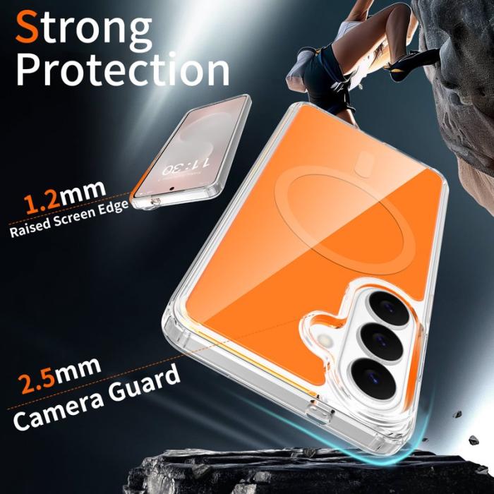 OEM - Mobilskal för Samsung Galaxy S26 Magnetiskt TPU + PC - Orange