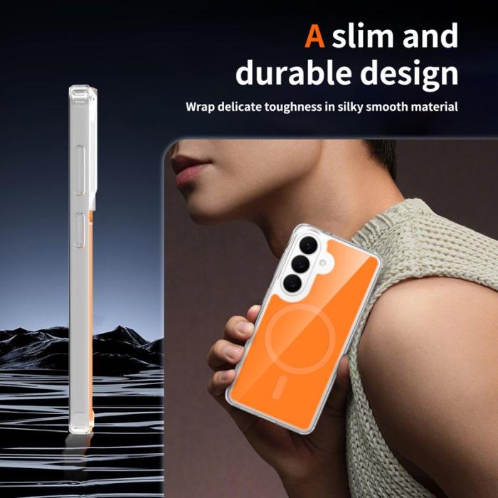 OEM - Mobilskal för Samsung Galaxy S26 Magnetiskt TPU + PC - Orange