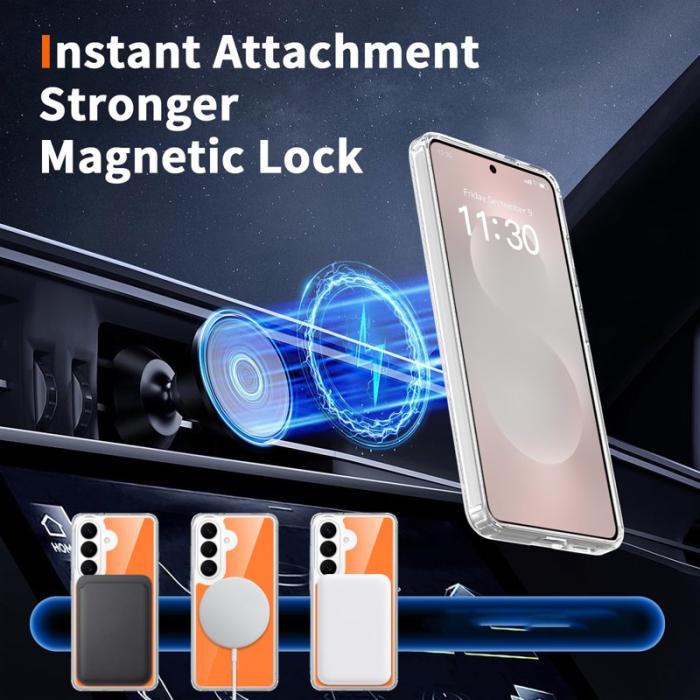 OEM - Mobilskal för Samsung Galaxy S26 Magnetiskt TPU + PC - Orange