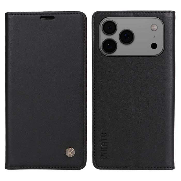 YIKATU - Yikatu iPhone 17 Pro Max Plånboksfodral Magnetic Closure - Svart