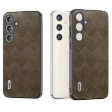 ABEEL - ABEEL Mobilskal till Samsung Galaxy S24 PU L&auml;der Skydd - Gr&ouml;n