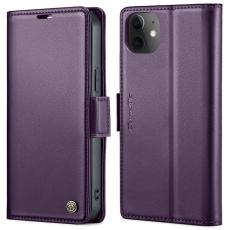 Caseme - CASEME Pl&aring;nboksfodral Konstl&auml;der f&ouml;r iPhone 12/12 Pro - Lila