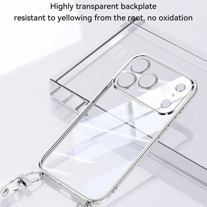 SULADA - SULADA iPhone 17 Pro Mobilskal Ultra Clear Electroplating - Silver