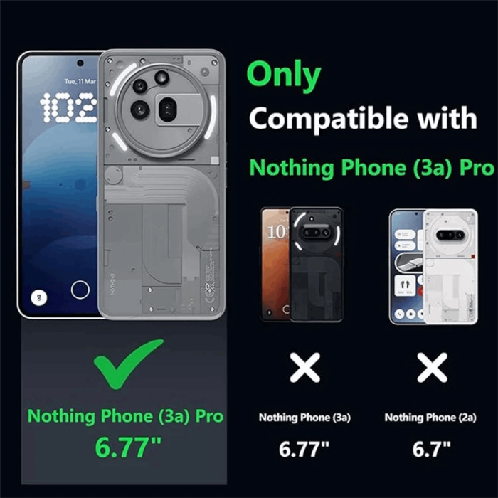 A-One Brand - Nothing Phone (3a) Pro Mobilskal TPU Shockproof - Clear