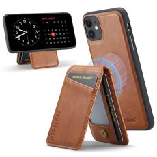 FIERRE SHANN - FIERRE SHANN 025 Fodral f&ouml;r iPhone 11 KonstL&auml;der - Brun