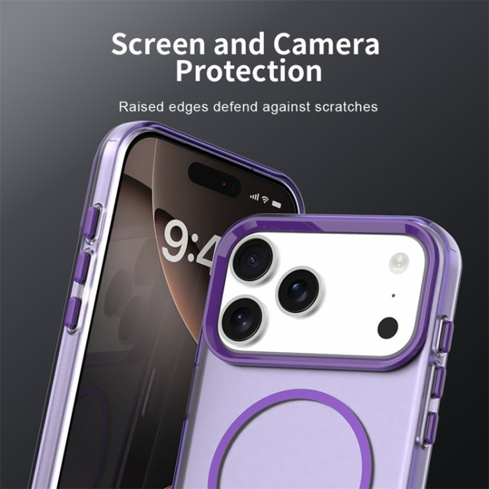 A-One Brand - iPhone 17 Pro Max Mobilskal MagSafe Candy Color - Lila