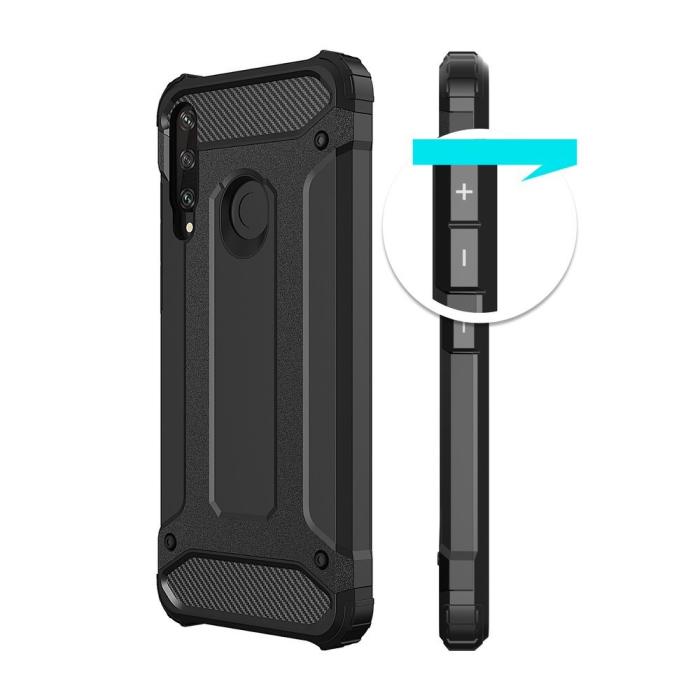 UTGATT1 - Hybrid Armor skal till Huawei Y6p - Blå