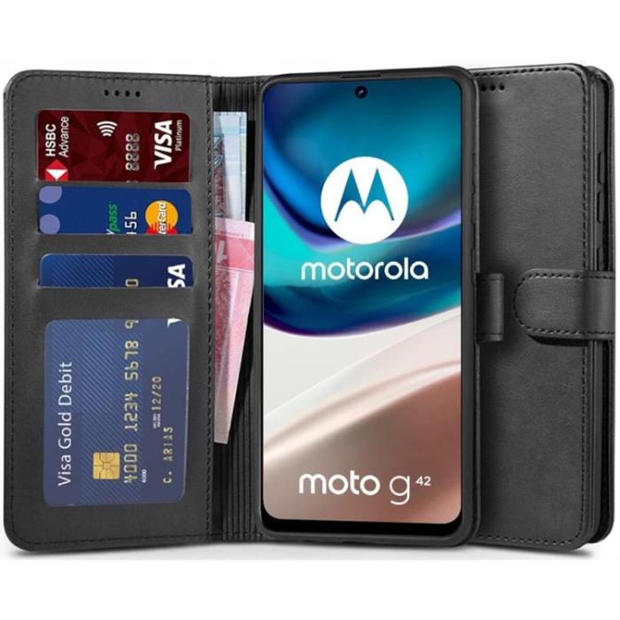 Tech-Protect - Tech-Protect Motorola Moto G42 Plånboksfodral - Svart
