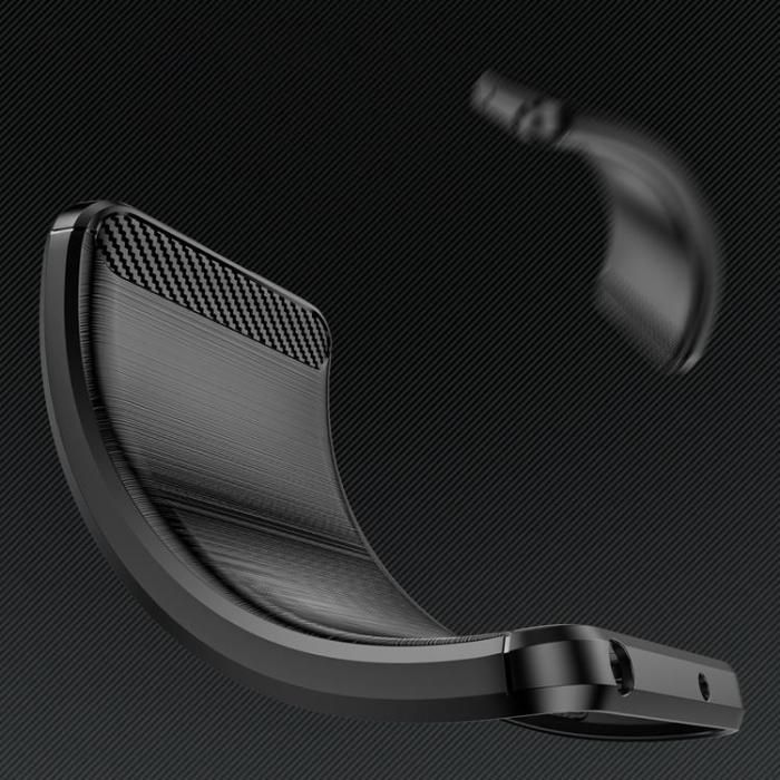 OEM - Honor Play 40 Plus/Honor X7a Mobilskal Carbon Silikon - Svart