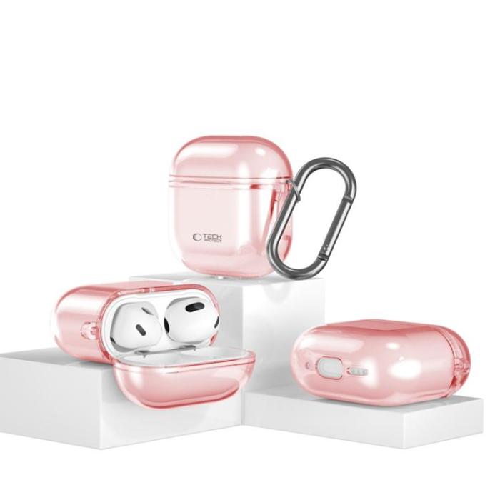 Tech-Protect - Tech-Protect Apple Airpods 4 Skal Flexair - Baby Rosa