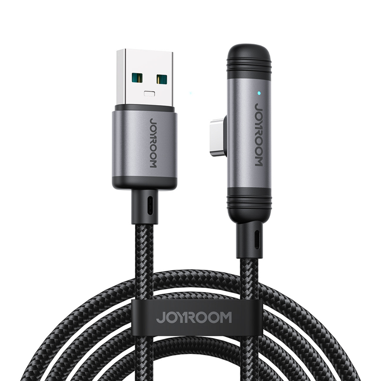 Joyroom USB-A - USB-C 3A Kabel 1.2m Series 90° - Svart | 3541 | AlltMobil
