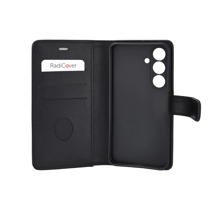 Radicover - Radicover Galaxy S25 Plånboksfodral Anti Radi RFID 3 Kort - Svart