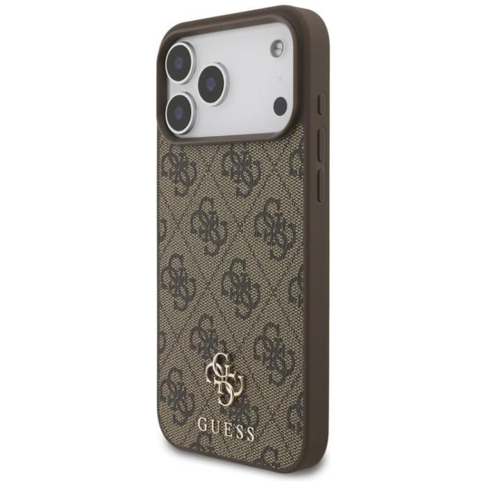 Guess - Guess iPhone 17 Pro Max Mobilskal MagSafe 4G Small Classic Logo - Brun