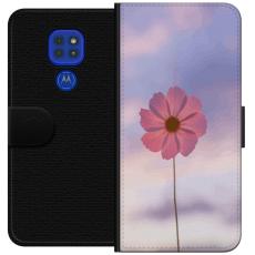 iSecrets - Plånboksfodral till Motorola Moto G9 Play med Rosa blomma