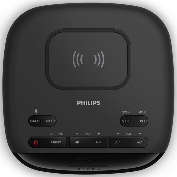 Philips - PHILIPS Digital DAB+/FM-klockradio QI-laddning