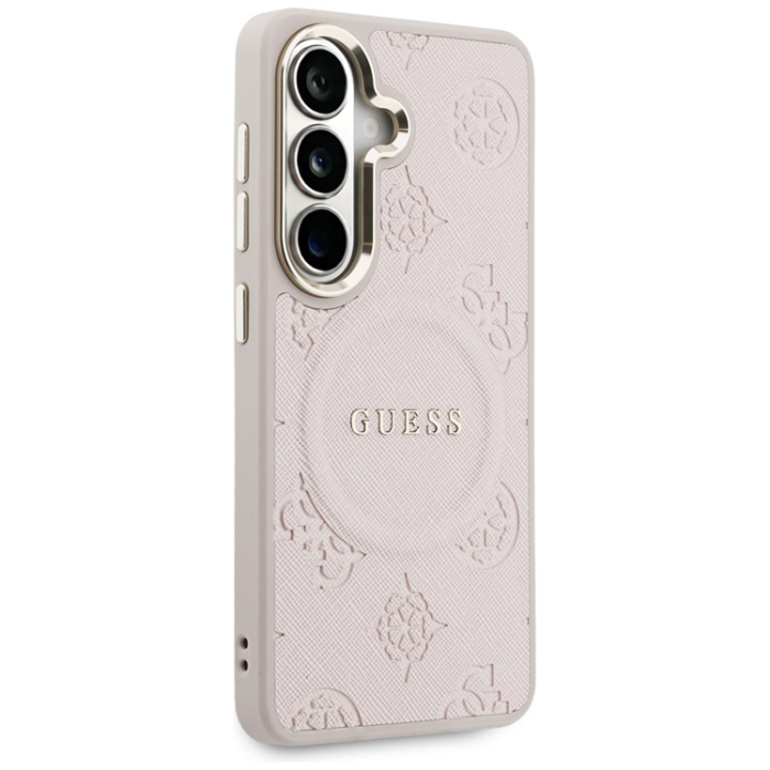 Guess - Guess Mobilskal För Galaxy S26 MagSafe Saffiano Peony Embossed Ring