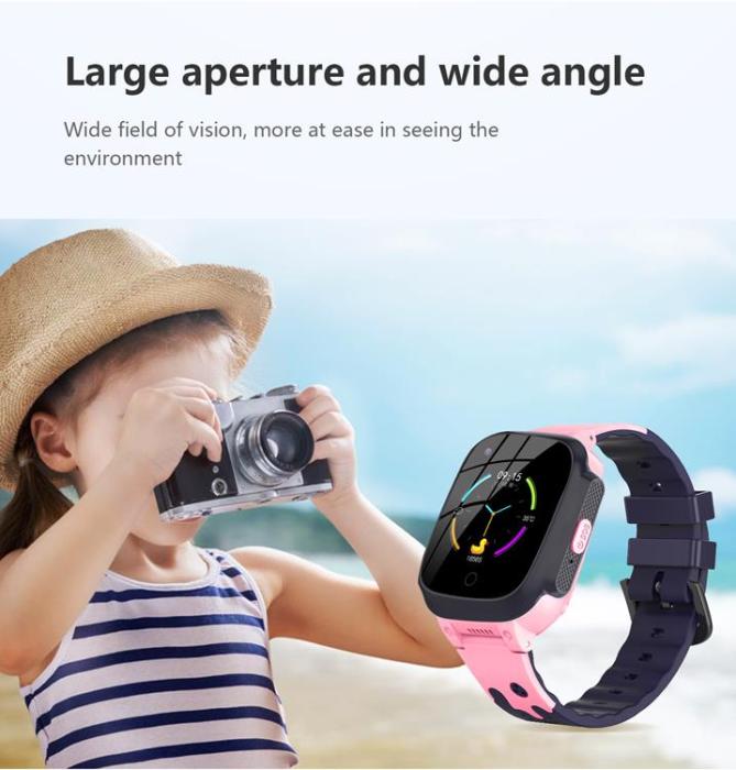 A-One Brand - Smartwatch För Barn GPS Klocka Vattentät 4G - Rosa