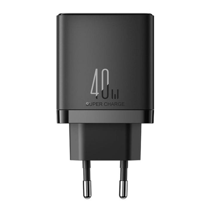 Joyroom - Joyroom Snabbladdare JR-TCF09 2x USB-C 40W - Svart