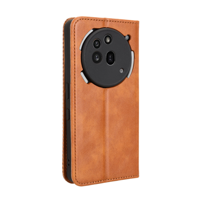 A-One Brand - Nothing Phone (3a) Pro Plånboksfodral Retro Kickstand - Brun