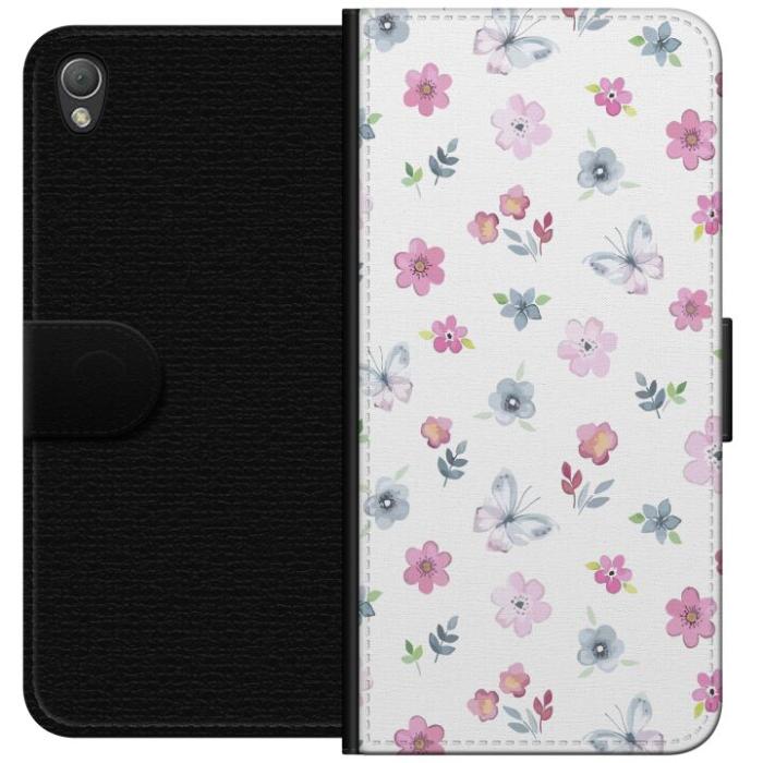 iSecrets - Plånboksfodral till Sony Xperia Z3 med Blommor och fjärillar