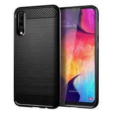 OEM - Galaxy A30s Skal Forcell Carbon Mjukplast - Svart