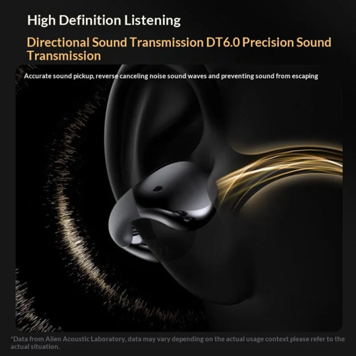 ERAZER - ERAZER In-Ear Hörlurar Bluetooth EX05 Clip-On - Iron Grå