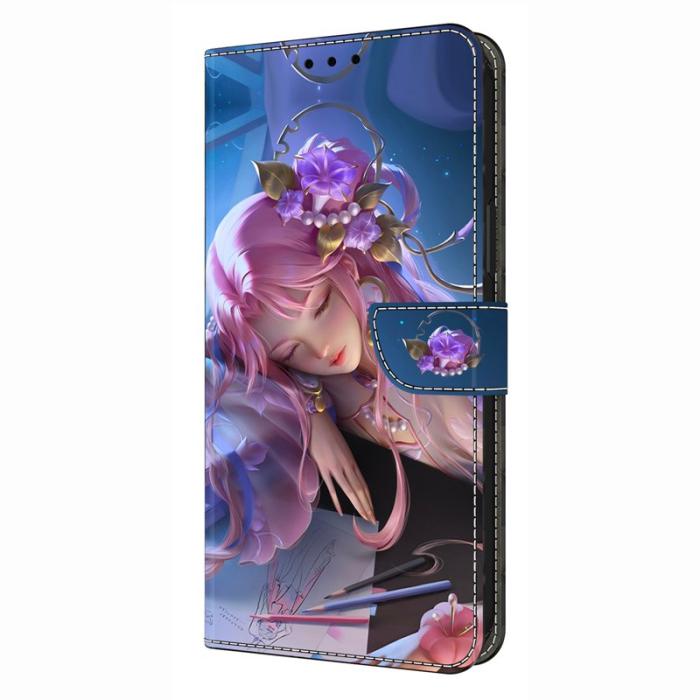 OEM - Samsung Galaxy S26 Fodral Mönstertryck Ställ Läder Flip - Sleeping Beauty