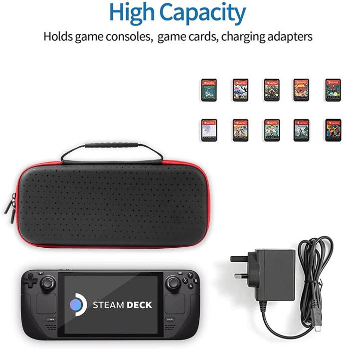 OEM - Portable Carrying Travel Storage Case Steam Deck - Svart