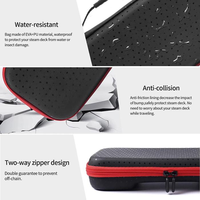 OEM - Portable Carrying Travel Storage Case Steam Deck - Svart