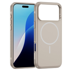 A-One Brand - iPhone 17 Pro Mobilskal MagSafe PC + TPU Shockproof - Grå